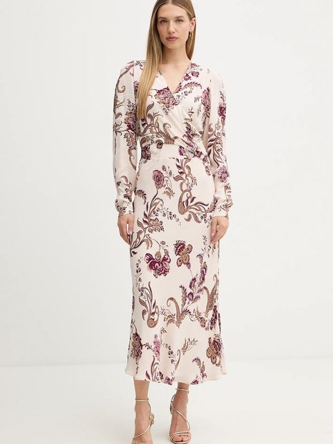 Marciano by Guess sukienka DENISE kolor beżowy maxi rozkloszowana 5BGK32 7352A - zdjęcie produktu nr 1