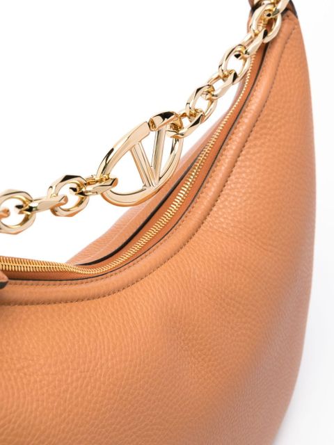 Valentino Garavani medium VLogo Moon Hobo bag - Brown