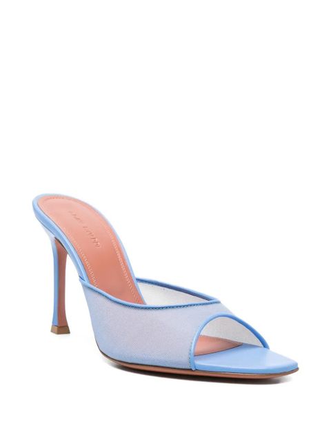 Amina Muaddi Alexa mesh blue sandals - White - zdjęcie produktu nr 2