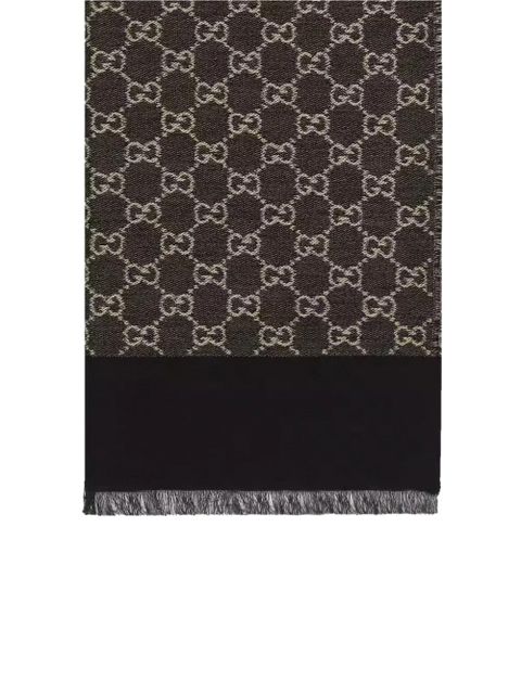 Gucci GG jacquard scarf - Black