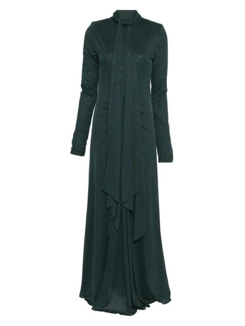 ROTATE BIRGER CHRISTENSEN open-back maxi dress - Green - zdjęcie produktu nr 1