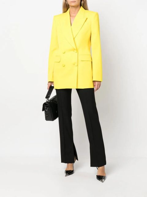 Alexander McQueen double-breasted wool blazer - Yellow - zdjęcie produktu nr 2