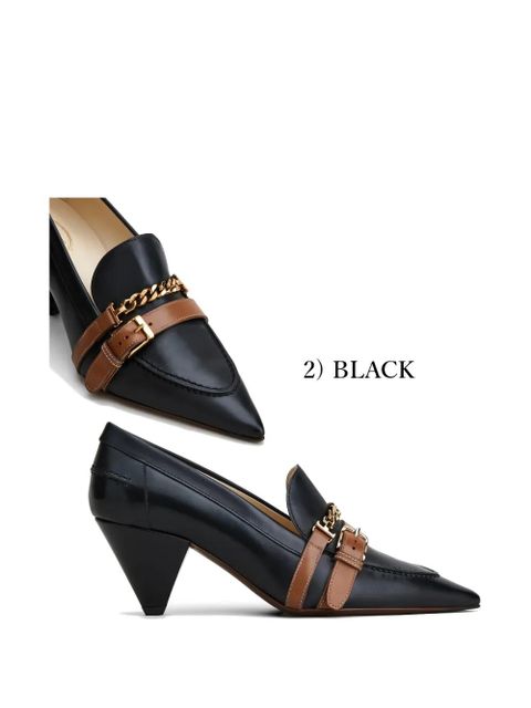 Tod's pointed leather pumps - Black - zdjęcie produktu nr 1