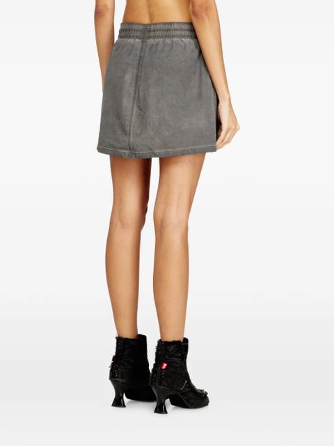 Diesel O-Cean-S1 pocket elasticated mini skirt - Grey