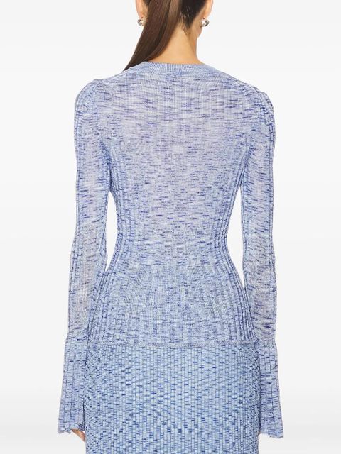 ZIMMERMANN Mouline long-sleeves top - Blue