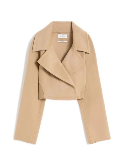 Max Mara oversized-lapel cropped jacket - Neutrals - zdjęcie produktu nr 1