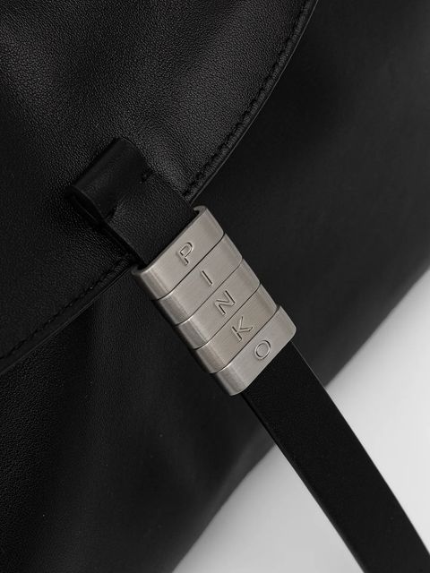 Pinko torebka skórzana Horizontal kolor czarny 105049 A1ZX