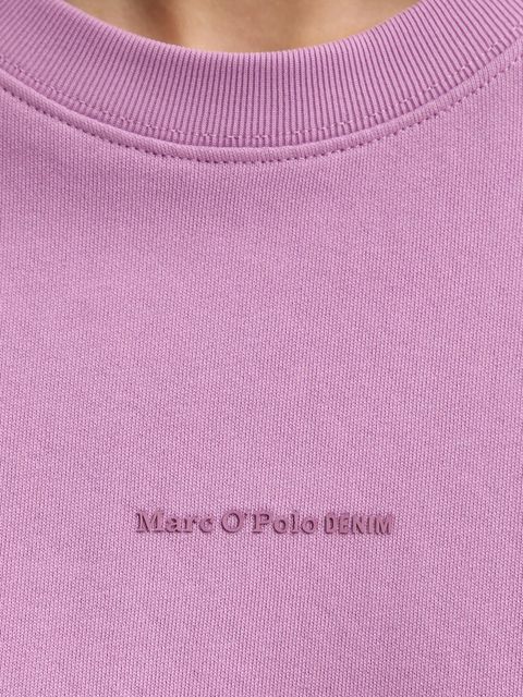 Marc O'Polo bluza bawełniana damska kolor fioletowy gładka 5000009291