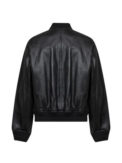 Diesel zip-up leather jacket - Black - zdjęcie produktu nr 2