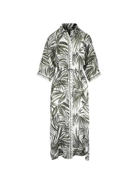 BOGNER Catelyn leaf-print dress - Neutrals - zdjęcie produktu nr 1