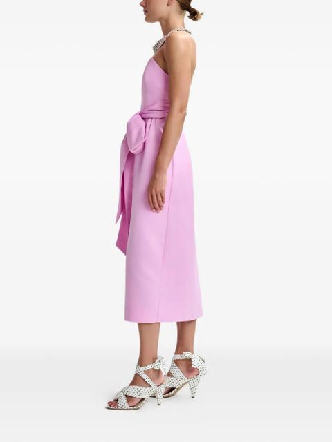 Essentiel Antwerp Juror sleeveless belted midi dress - Pink