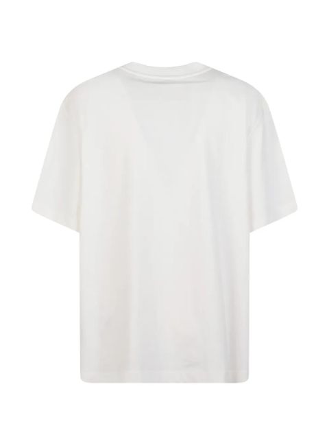 Moncler lace-detail patch-pocket T-shirt - Neutrals - zdjęcie produktu nr 2