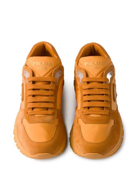 Prada Prax 2.0 suede running sneakers - Orange