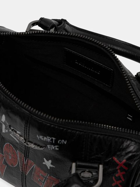 ZADIG&VOLTAIRE torebka skórzana kolor czarny LWBA04146