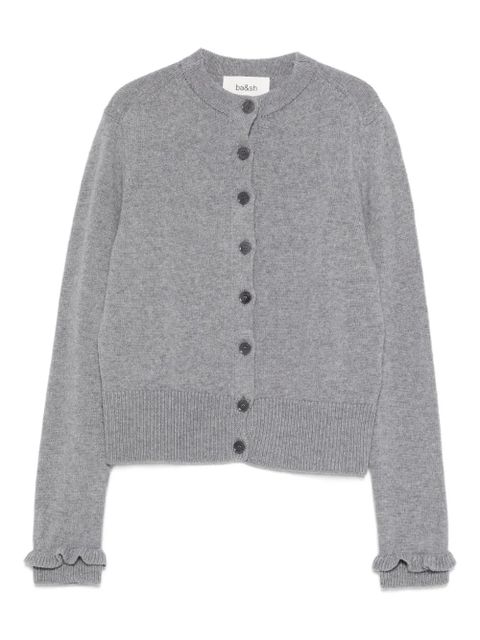 Ba&Sh ruffled-cuff button-up cardigan - Grey - zdjęcie produktu nr 1