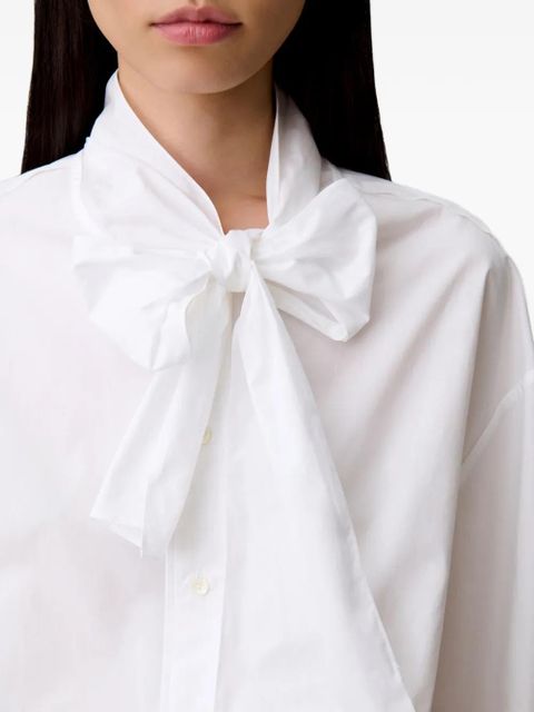Claudie Pierlot bow-fastening shirt - White