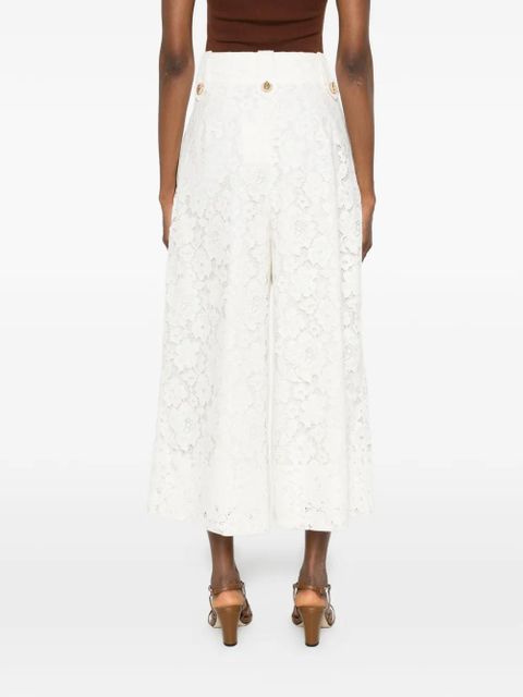ZIMMERMANN Luna lace trousers - Neutrals