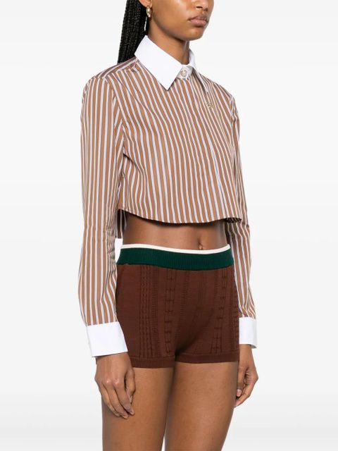 Casablanca cotton striped shirt - Brown - zdjęcie produktu nr 2