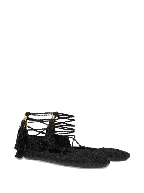 Alanui Sound Of The Sea ballet flats - Black - zdjęcie produktu nr 2