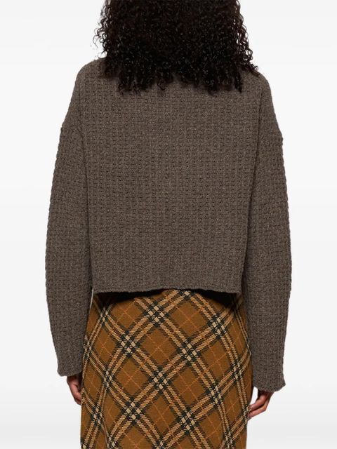 LouLou de Saison mock-neck long-sleeve jumper - Brown