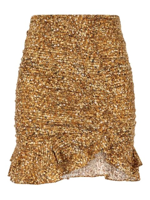 ISABEL MARANT mosaic ruffled skirt - Gold - zdjęcie produktu nr 1