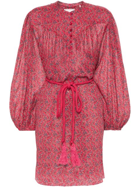 MARANT ÉTOILE Kildi floral-print dress - Red