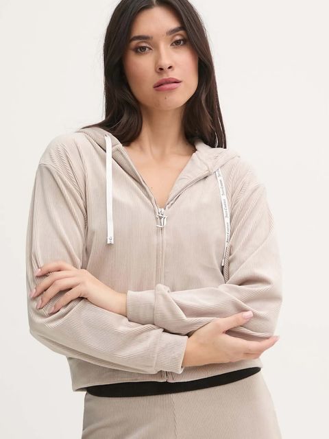 Juicy Couture bluza piżamowa LIV RIB VELOUR HOODIE - zdjęcie produktu nr 1