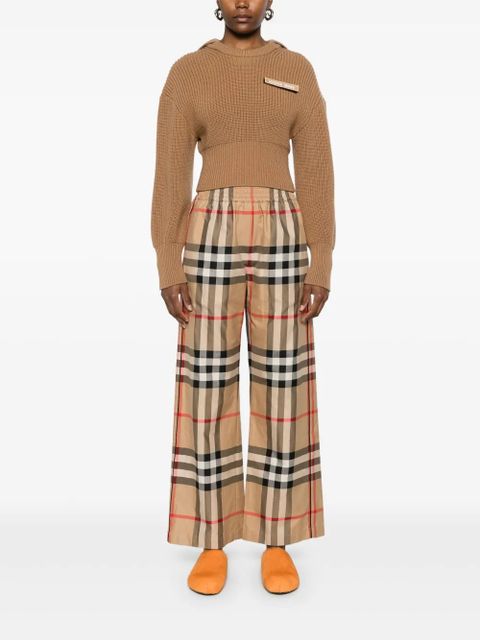 Burberry Vintage Check cotton trousers - Neutrals - zdjęcie produktu nr 2
