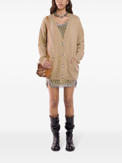 Rabanne buttoned cardigan - Neutrals
