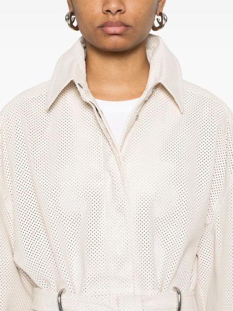 Sportmax perforated coat - Neutrals