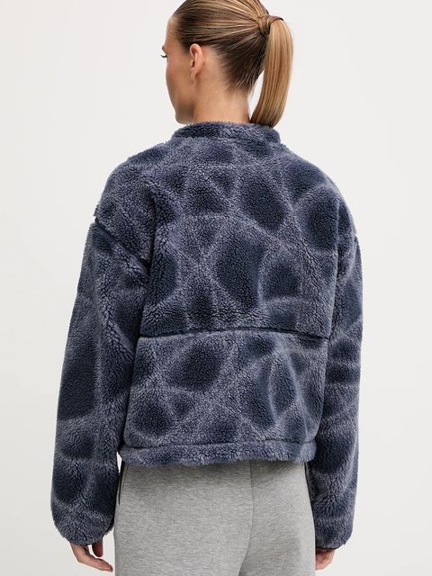 The North Face bluza polarowa Extreme Pile damska kolor granatowy wzorzysta NF0A8D5XD3O1