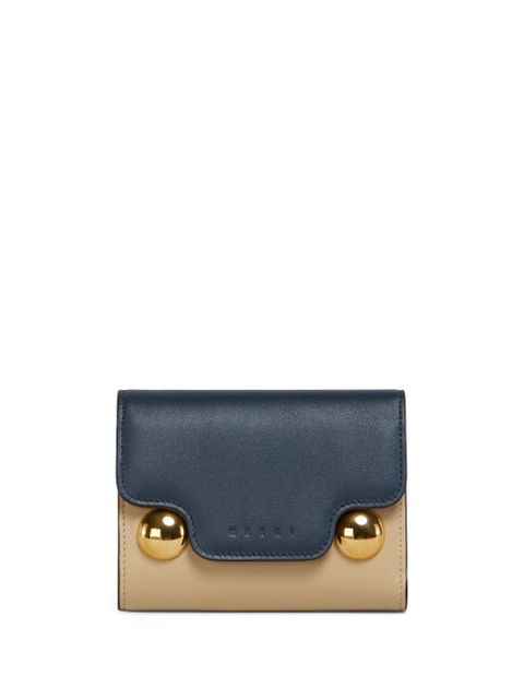 Marni Trunkaroo trifold leather wallet - Neutrals - zdjęcie produktu nr 1