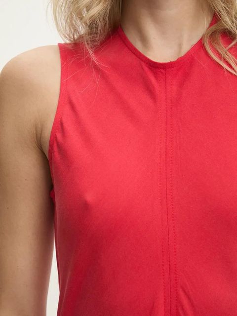 Answear.LAB sukienka kolor czerwony maxi prosta