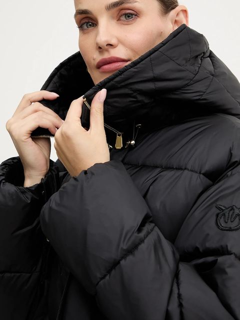 Pinko kurtka kolor czarny zimowa oversize 105656 A2TF - zdjęcie produktu nr 2