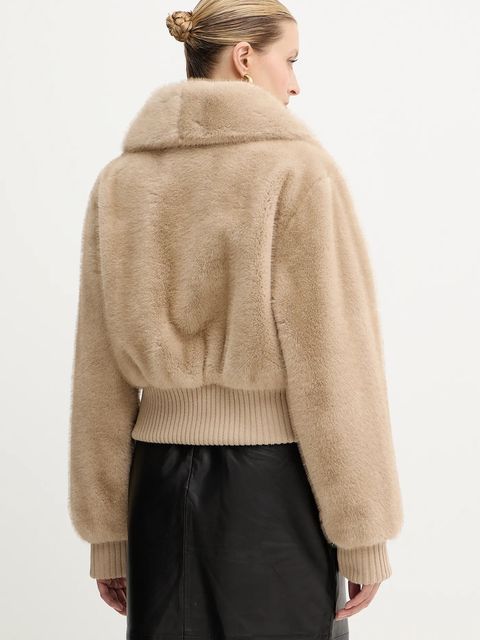 Pinko kurtka kolor beżowy przejściowa oversize 105399 A2PI - zdjęcie produktu nr 2