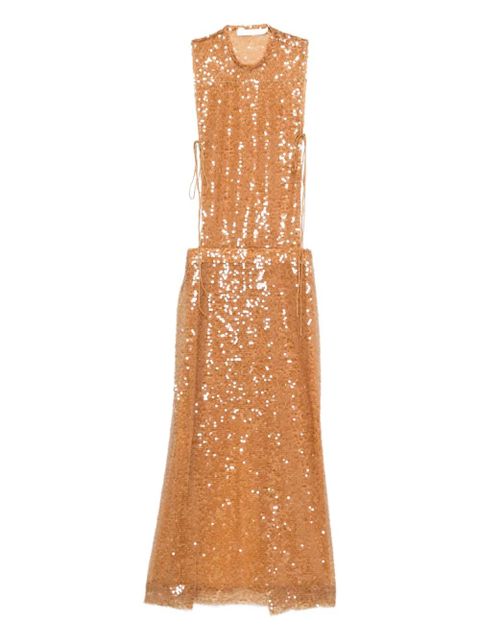 Christopher Esber Illuminate sequin-embellished gown - Yellow