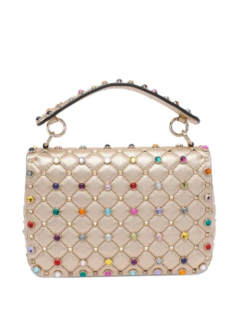 Valentino Garavani quilted laminated leather Rockstud tote bag - Gold - zdjęcie produktu nr 2