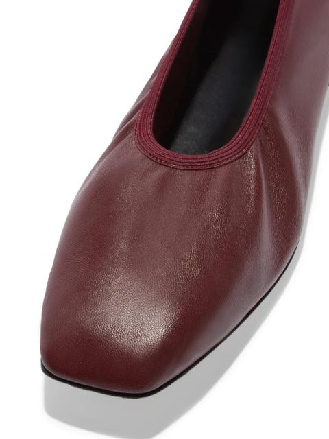 Aeyde Nomi gathered square toe ballet flats