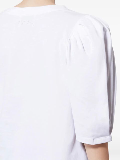 ISABEL MARANT Maeliss Tee puff-sleeve T-shirt - White