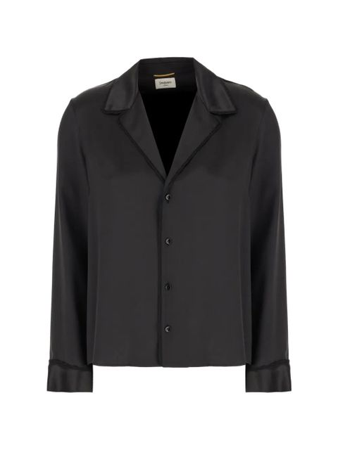 Saint Laurent V-neck shirt - Black - zdjęcie produktu nr 1