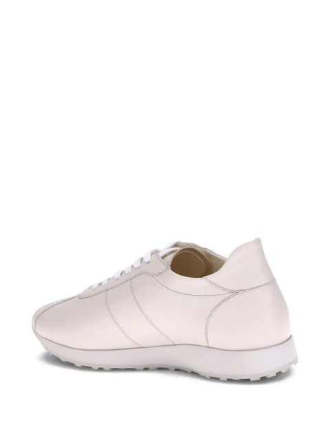 The Row leather lace-up trainers - Neutrals