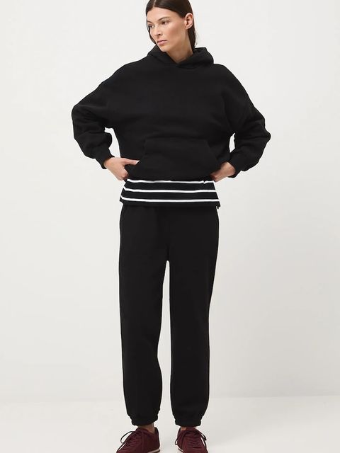 Medicine spodnie dresowe damskie kolor czarny gładkie - zdjęcie produktu nr 1