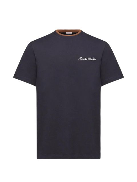 Moncler crew neck short-sleeve T-shirt - Blue - zdjęcie produktu nr 2
