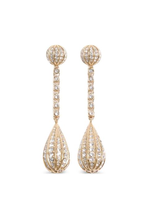 Valentino Garavani Poetique des Gouttes earrings in metal and Swarovski® crystals - Gold - zdjęcie produktu nr 1