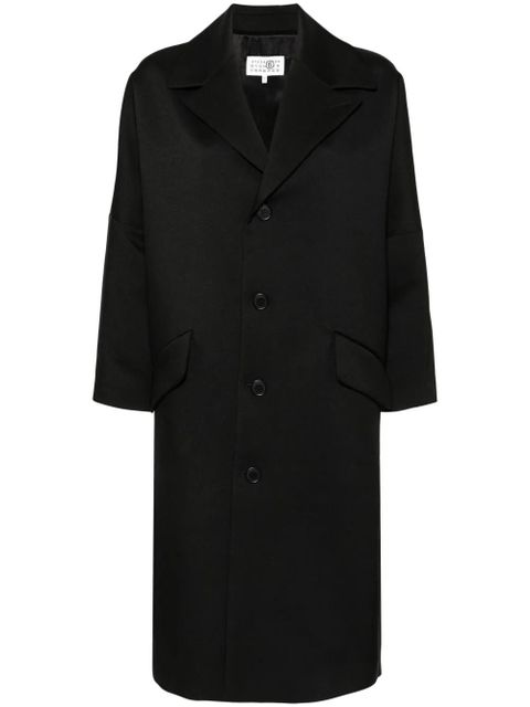 MM6 Maison Margiela single-stitch coat - Black - zdjęcie produktu nr 1