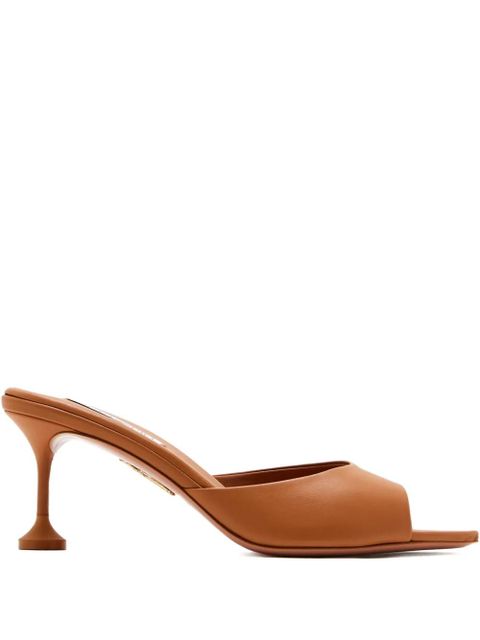 Aquazzura 65mm Bisous pointed-toe stiletto mules - Brown - zdjęcie produktu nr 1
