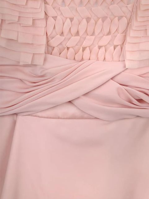 Valentino Garavani embroidered frill maxi dress - Pink