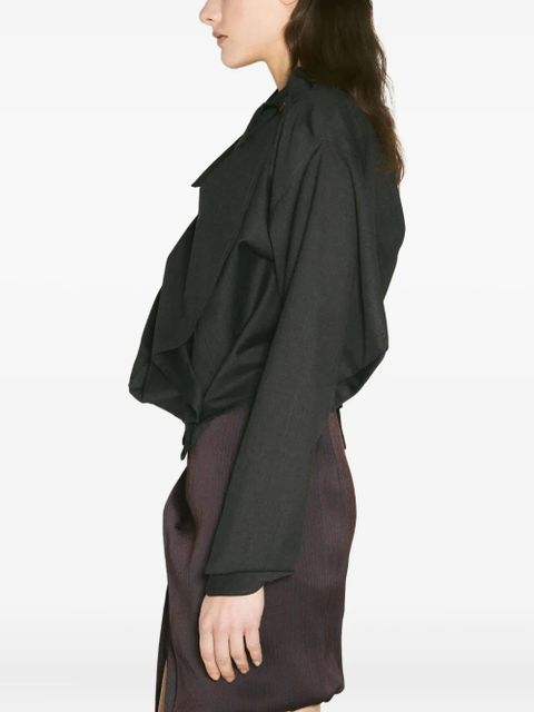 Vivienne Westwood draped asymetrical shirt - Black