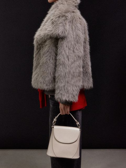 Answear.LAB torebka skórzana kolor beżowy - zdjęcie produktu nr 1