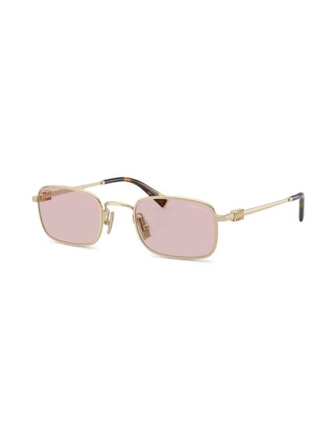 Miu Miu Eyewear rectangle-frame sunglasses - Gold - zdjęcie produktu nr 2